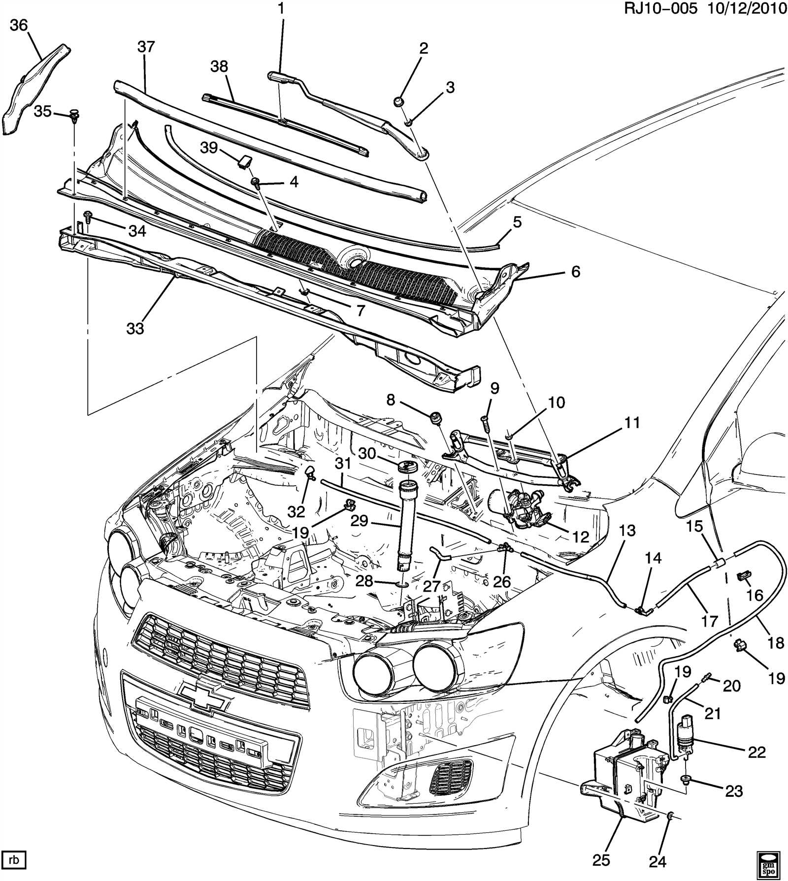 chevy sonic parts diagram