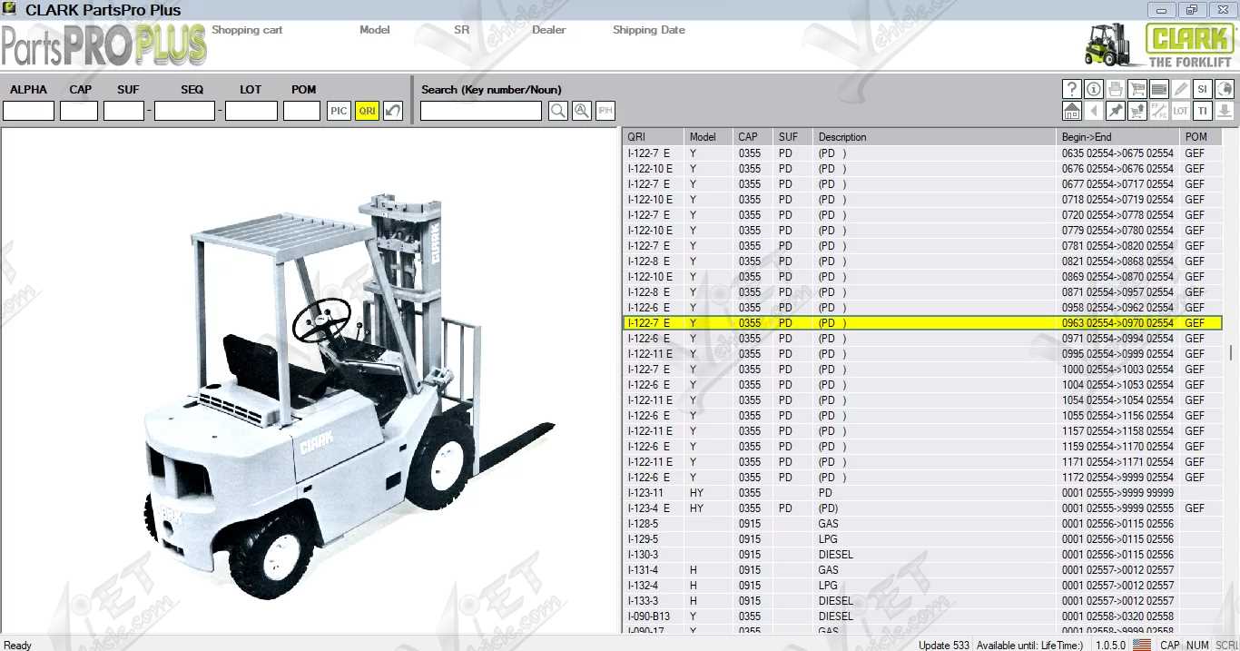 clark forklift parts diagram