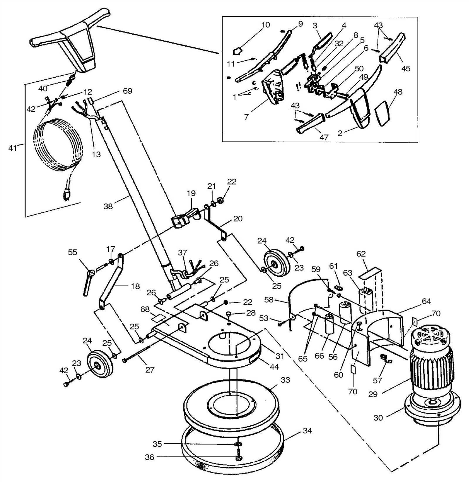 clarke super 7r edger parts diagram