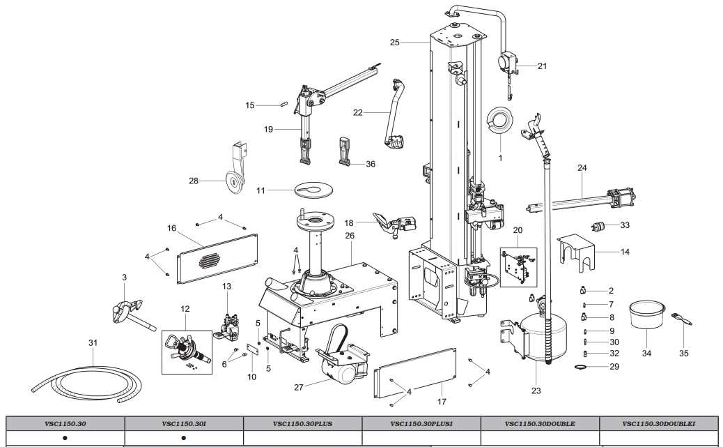 coats tire changer parts diagram