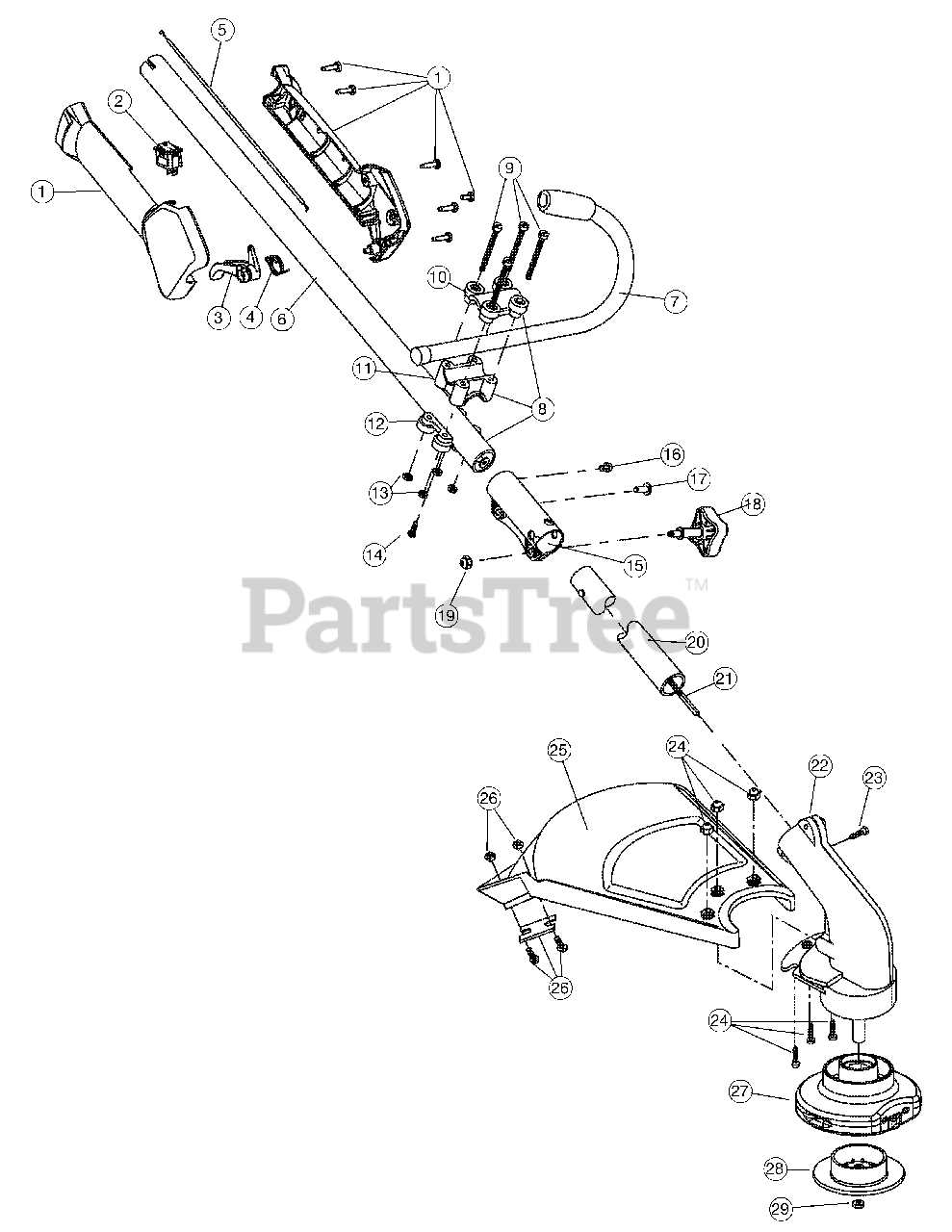 craftsman 4 cycle weed eater parts diagram