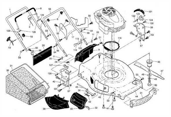 craftsman lawn tractor parts diagram