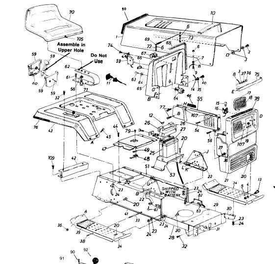 craftsman lawn tractor parts diagram