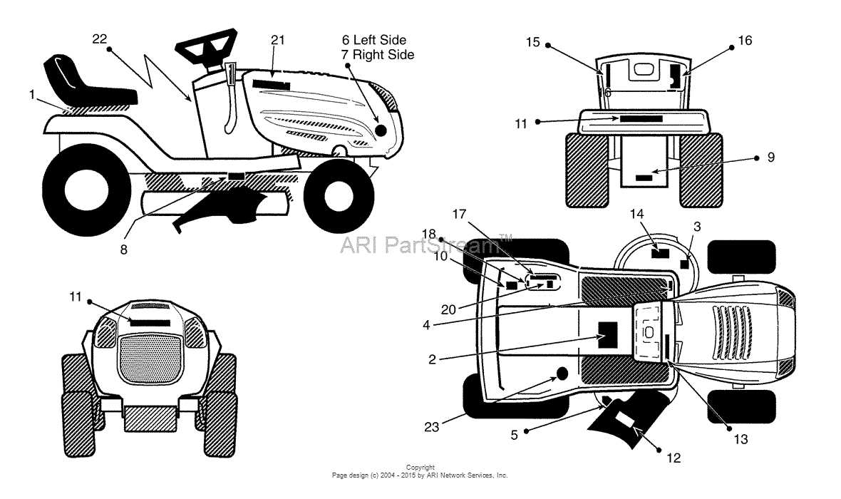 craftsman riding lawn mower parts diagram