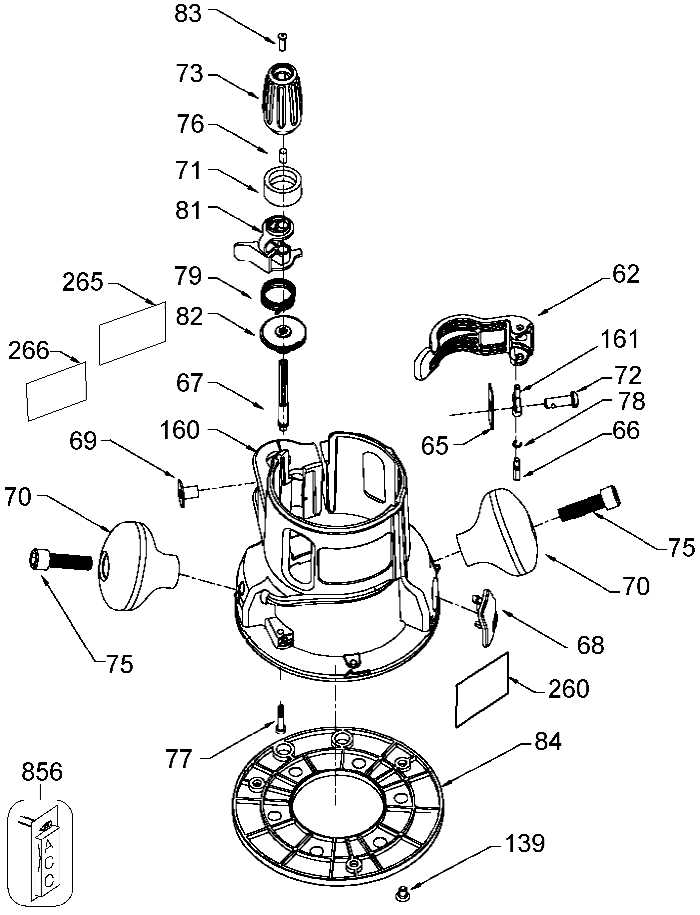 craftsman router parts diagram