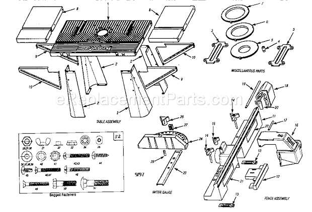 craftsman router parts diagram