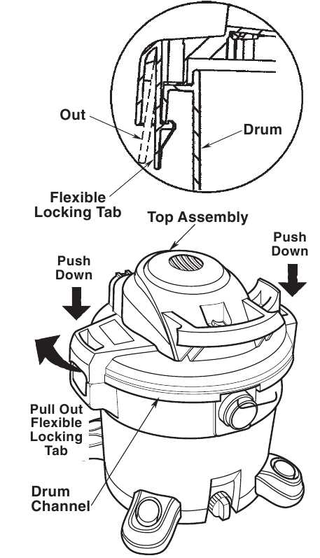 craftsman shop vac parts diagram