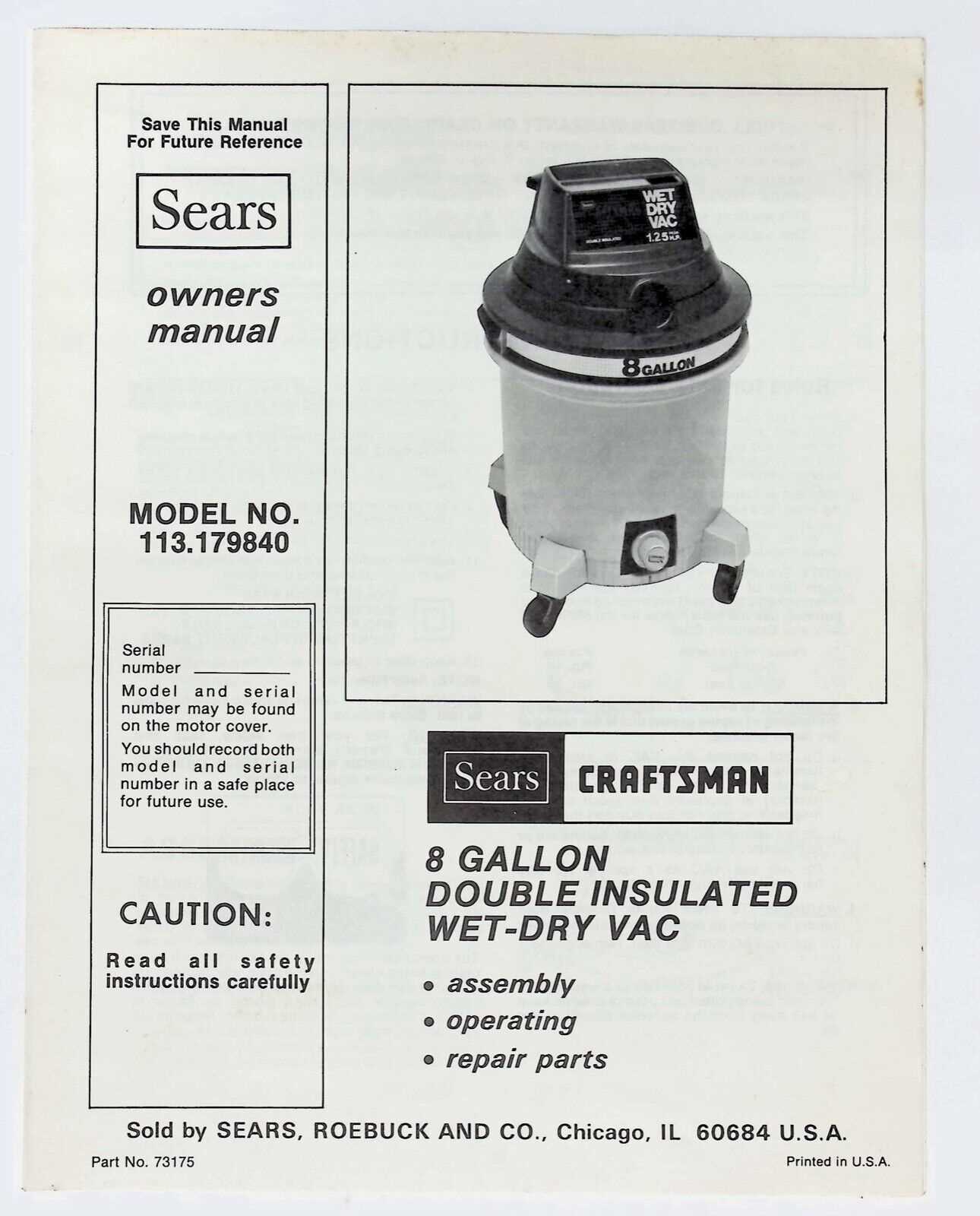 craftsman shop vac parts diagram