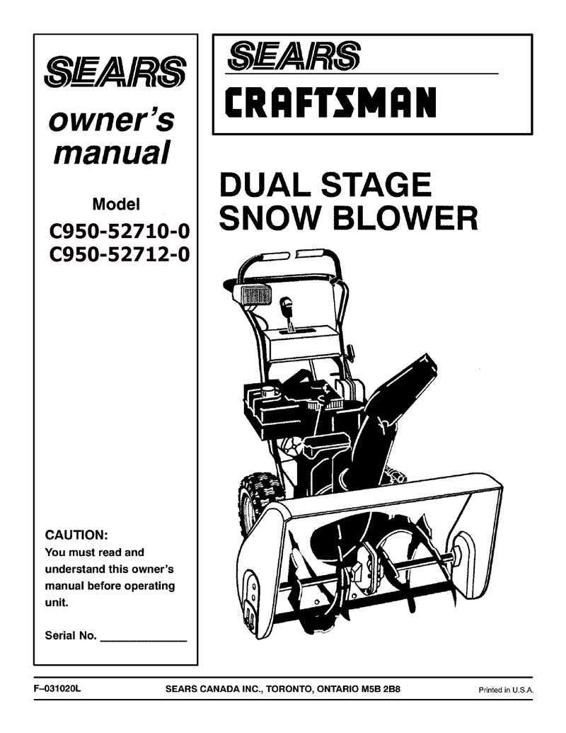 craftsman snow thrower parts diagram