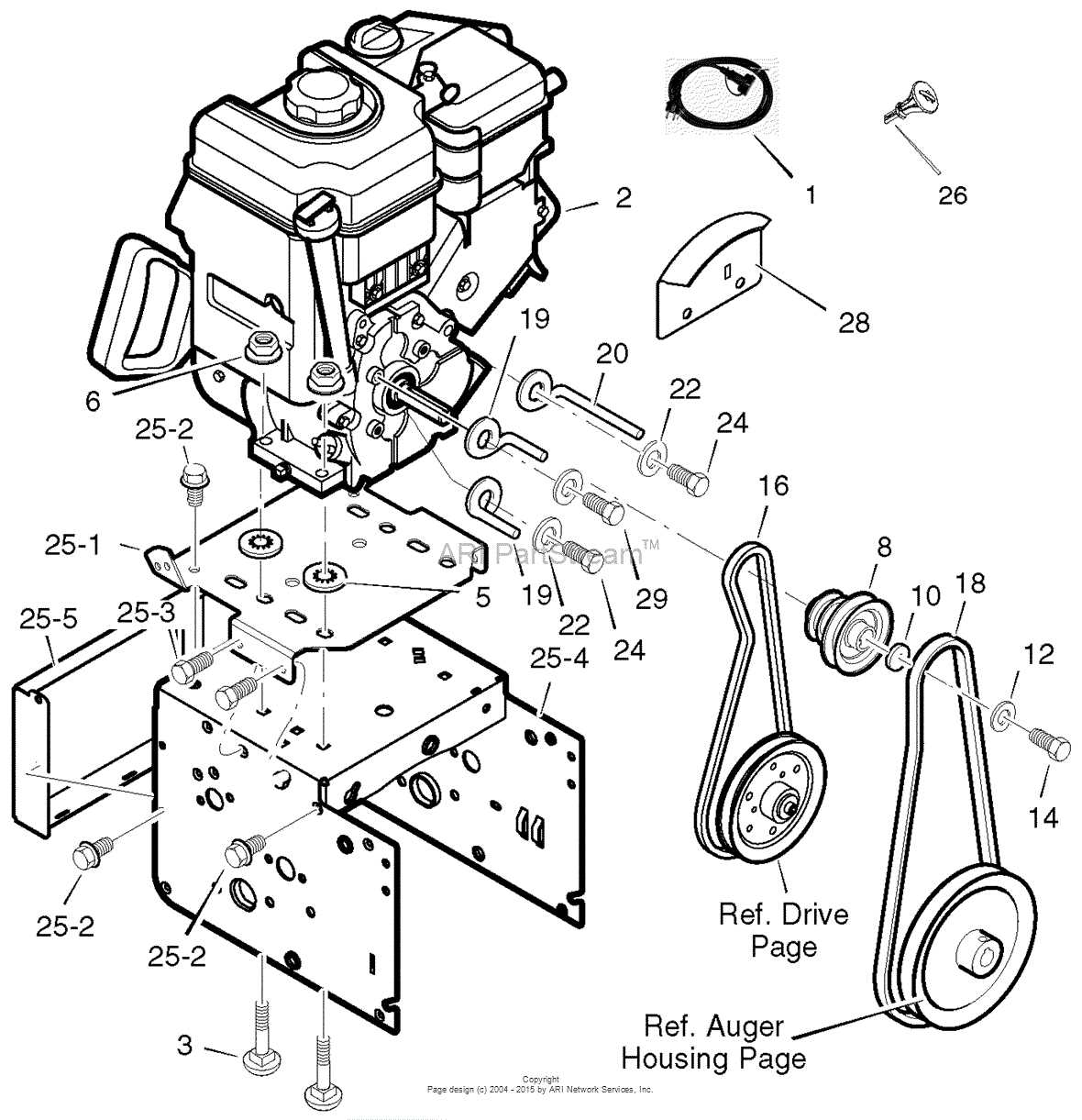 craftsman snow thrower parts diagram