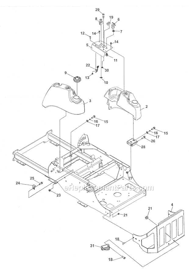 craftsman z5800 parts diagram