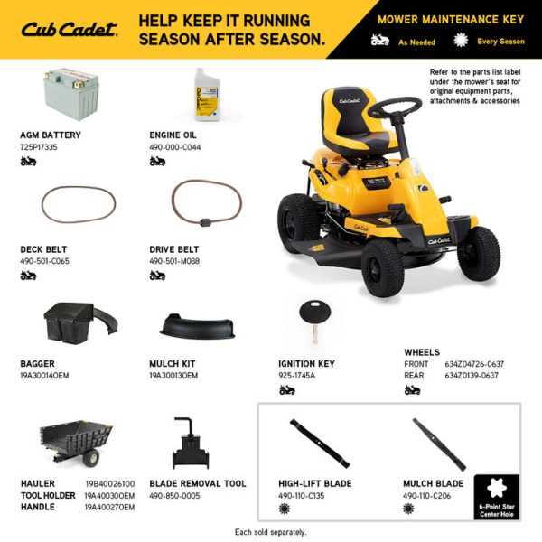 cub cadet 1045 parts diagram