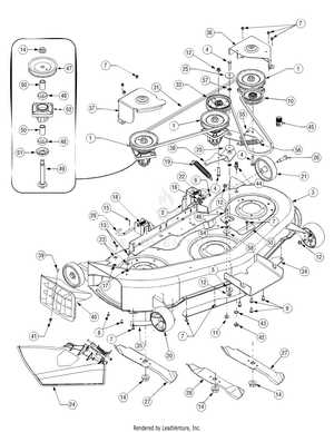 cub cadet lt1045 deck parts diagram