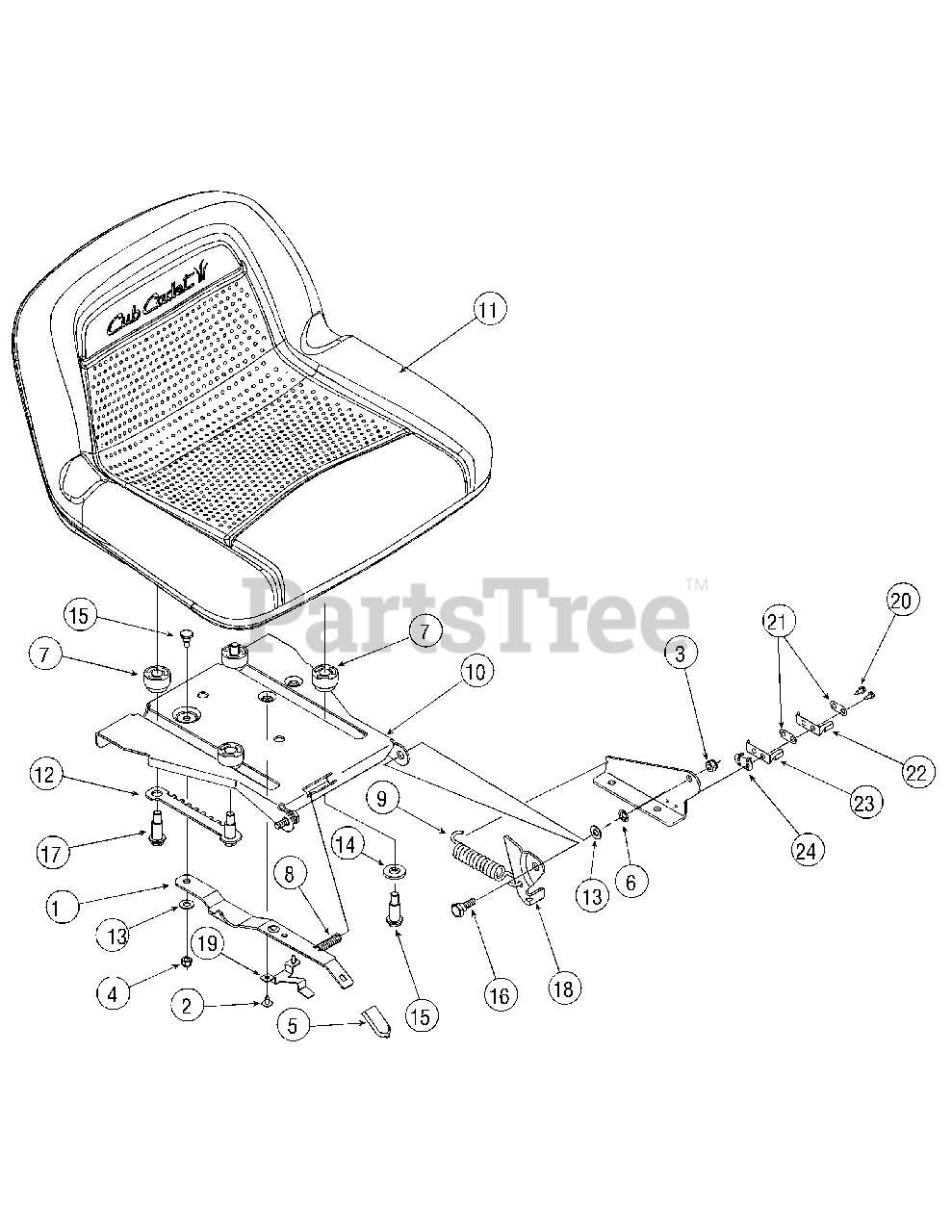 cub cadet ltx1040 parts diagram