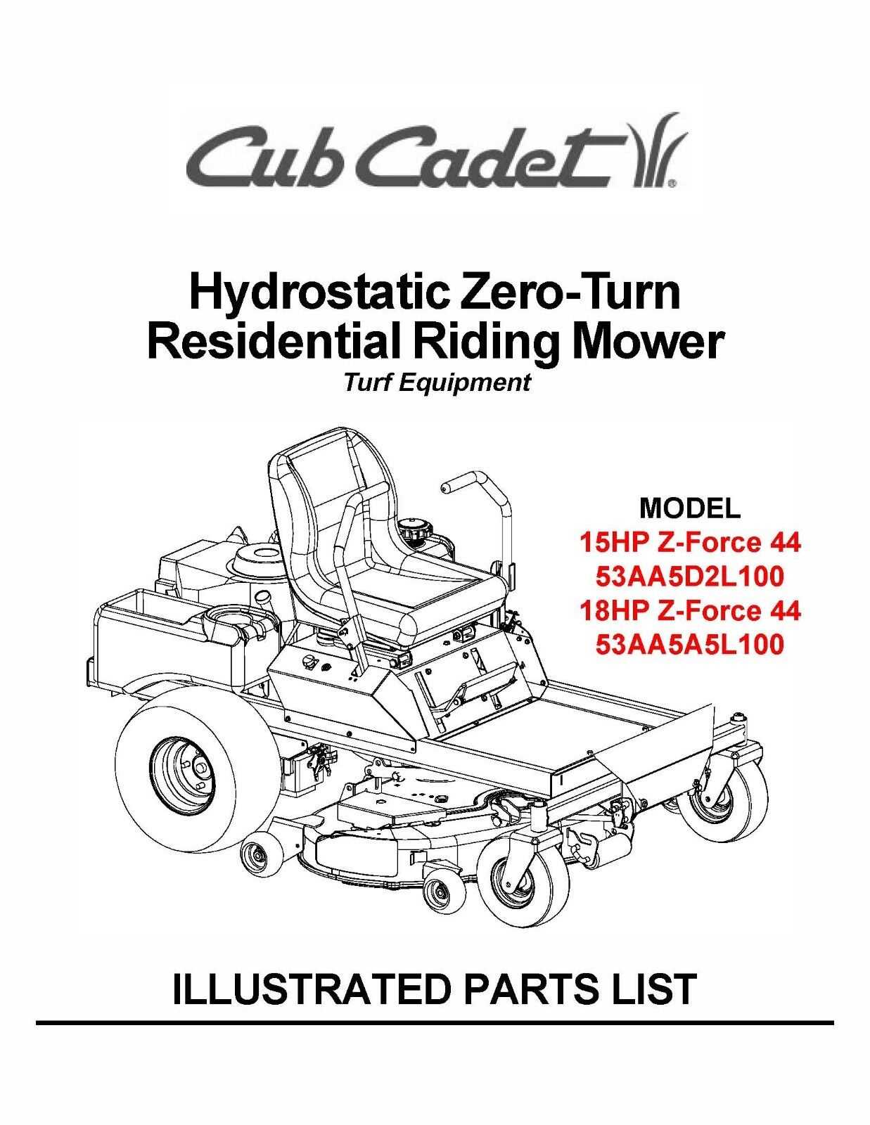 cub cadet ltx1045 parts diagram