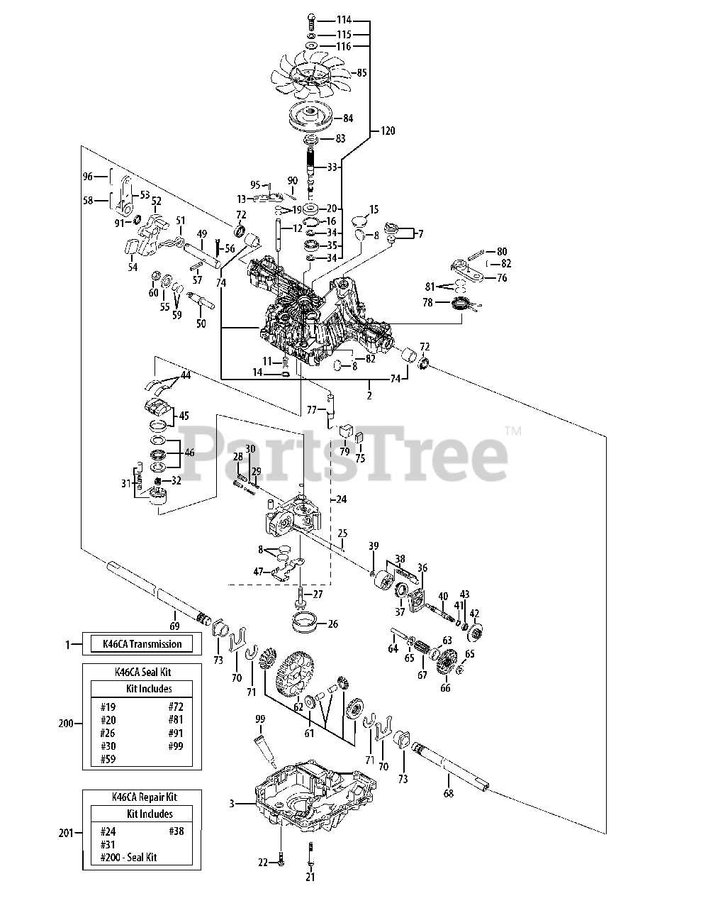 cub cadet ltx1046 parts diagram