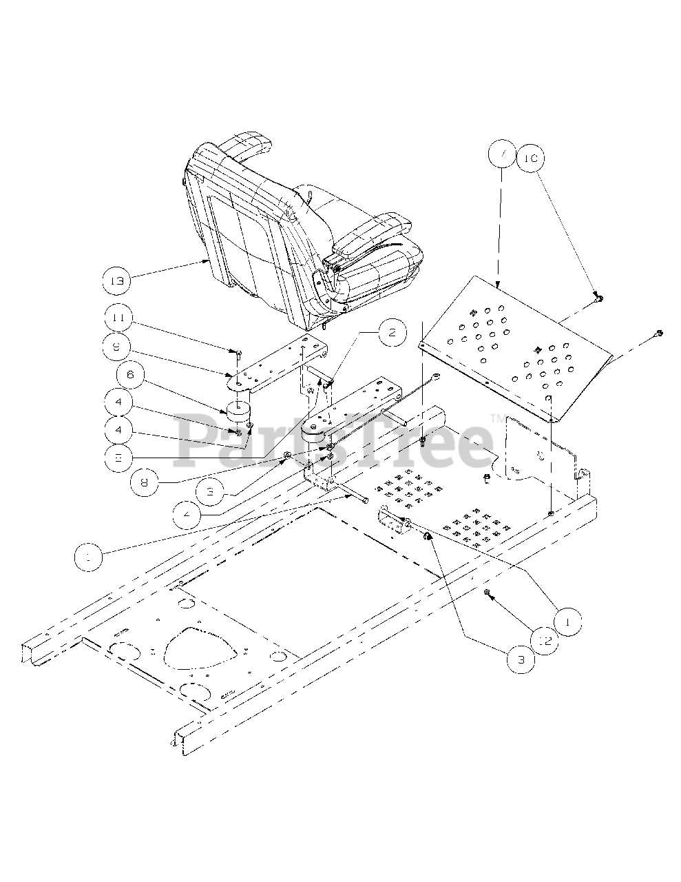 cub cadet z force 48 parts diagram