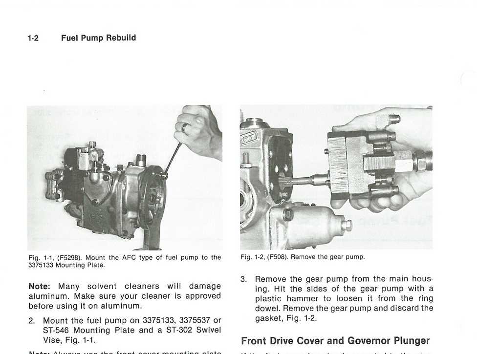 cummins pt fuel pump parts diagram