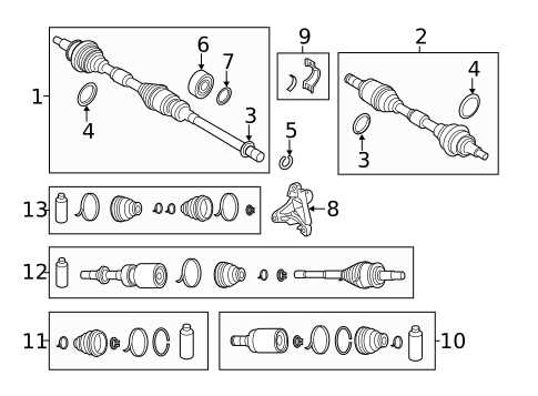 cv axle parts diagram