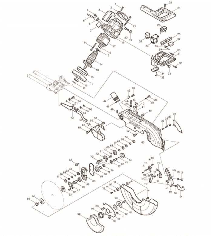 dewalt chop saw parts diagram