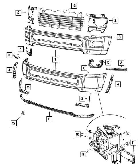 dodge ram 3500 front end parts diagram