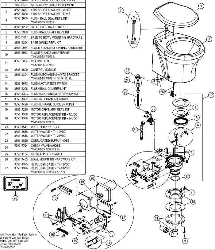 dometic 310 parts diagram