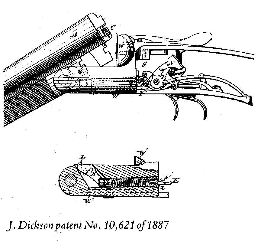 double barrel shotgun parts diagram