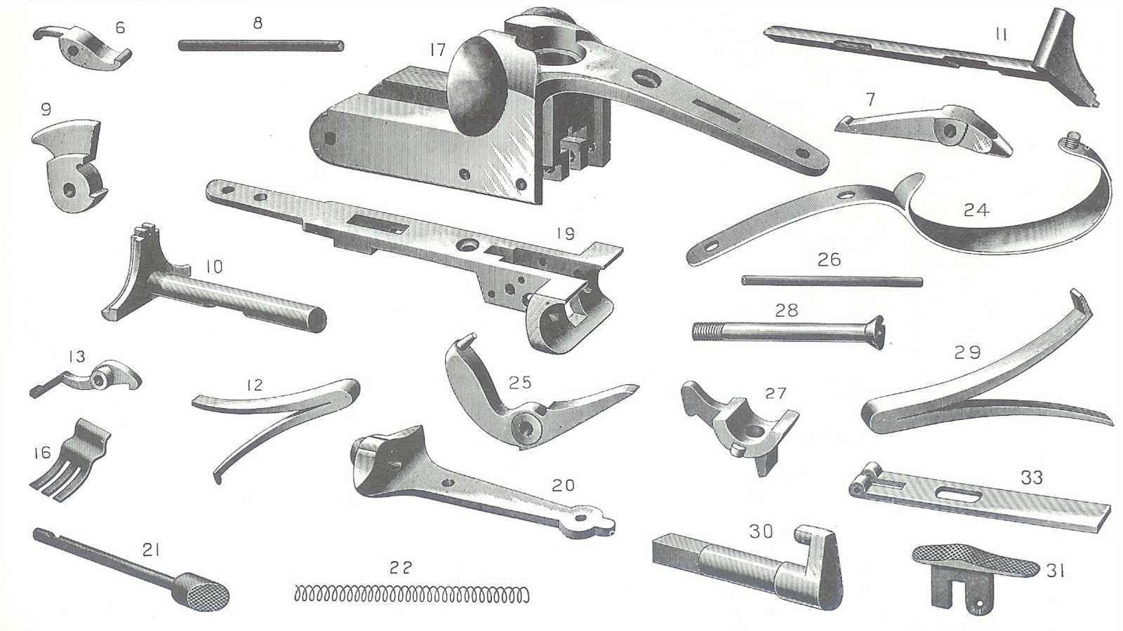 double barrel shotgun parts diagram