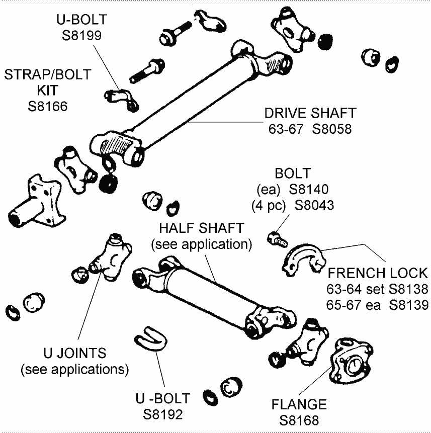 drive shaft parts diagram