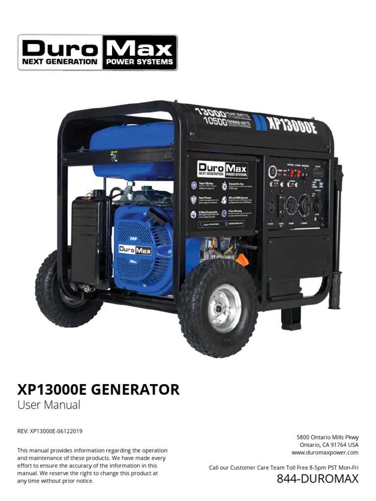 duromax xp13000eh parts diagram