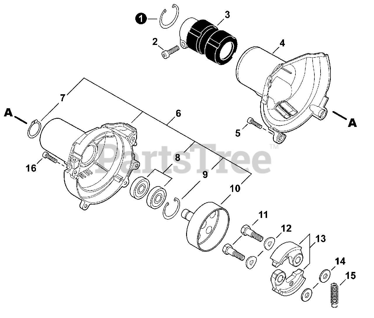 echo pole saw parts diagram