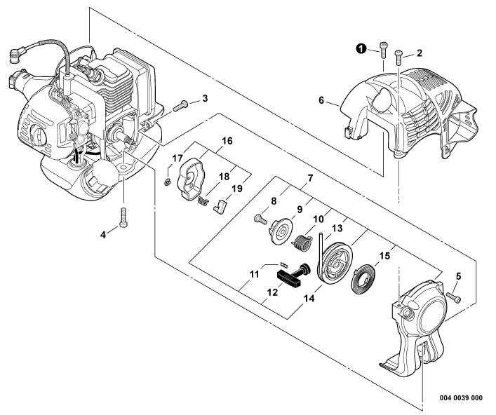 echo pole saw parts diagram