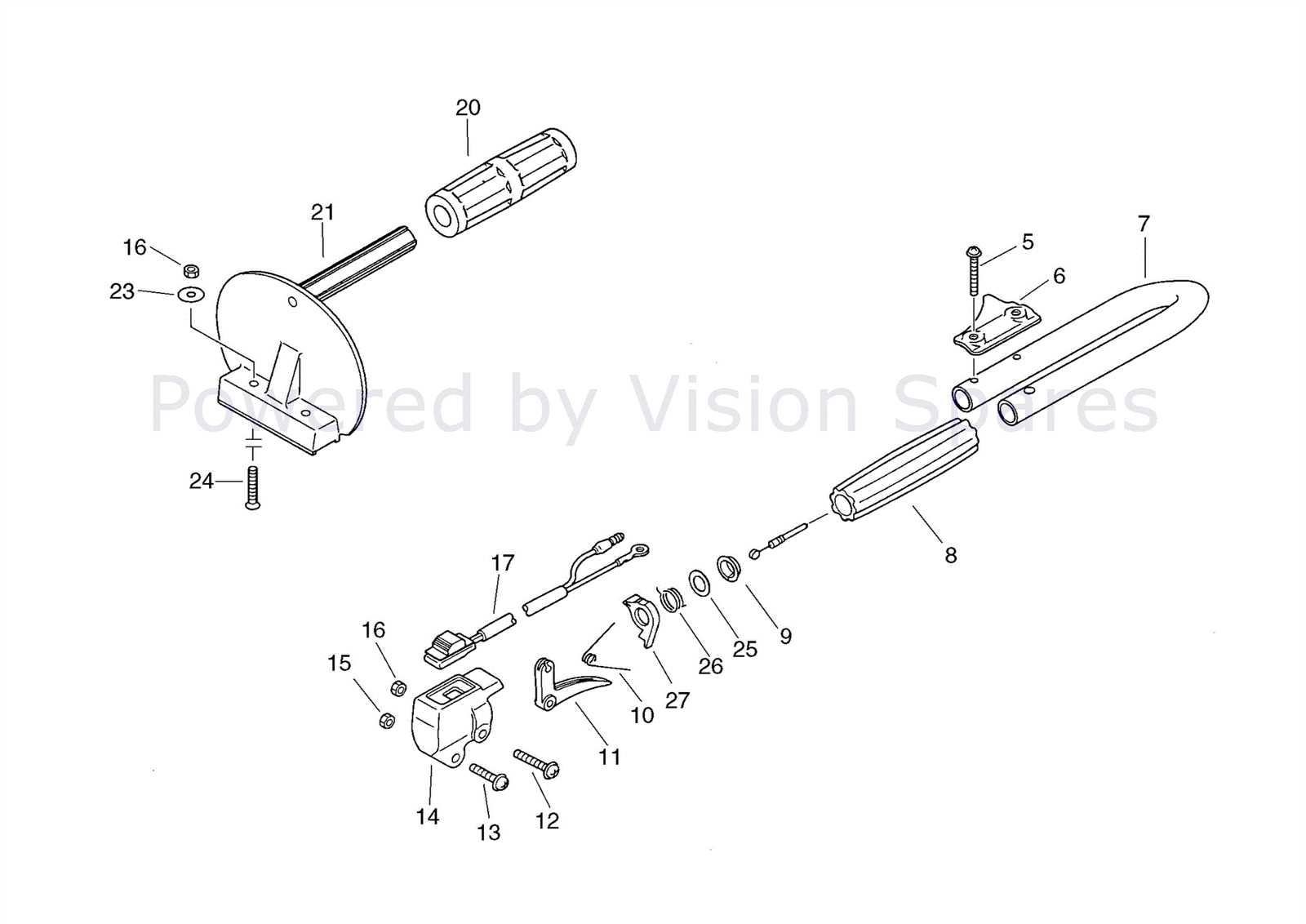 echo pole saw parts diagram