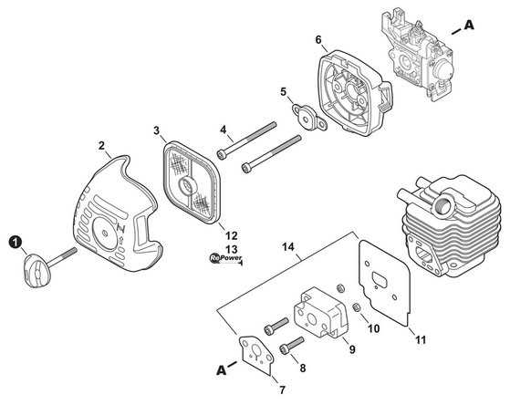 echo string trimmer parts diagram