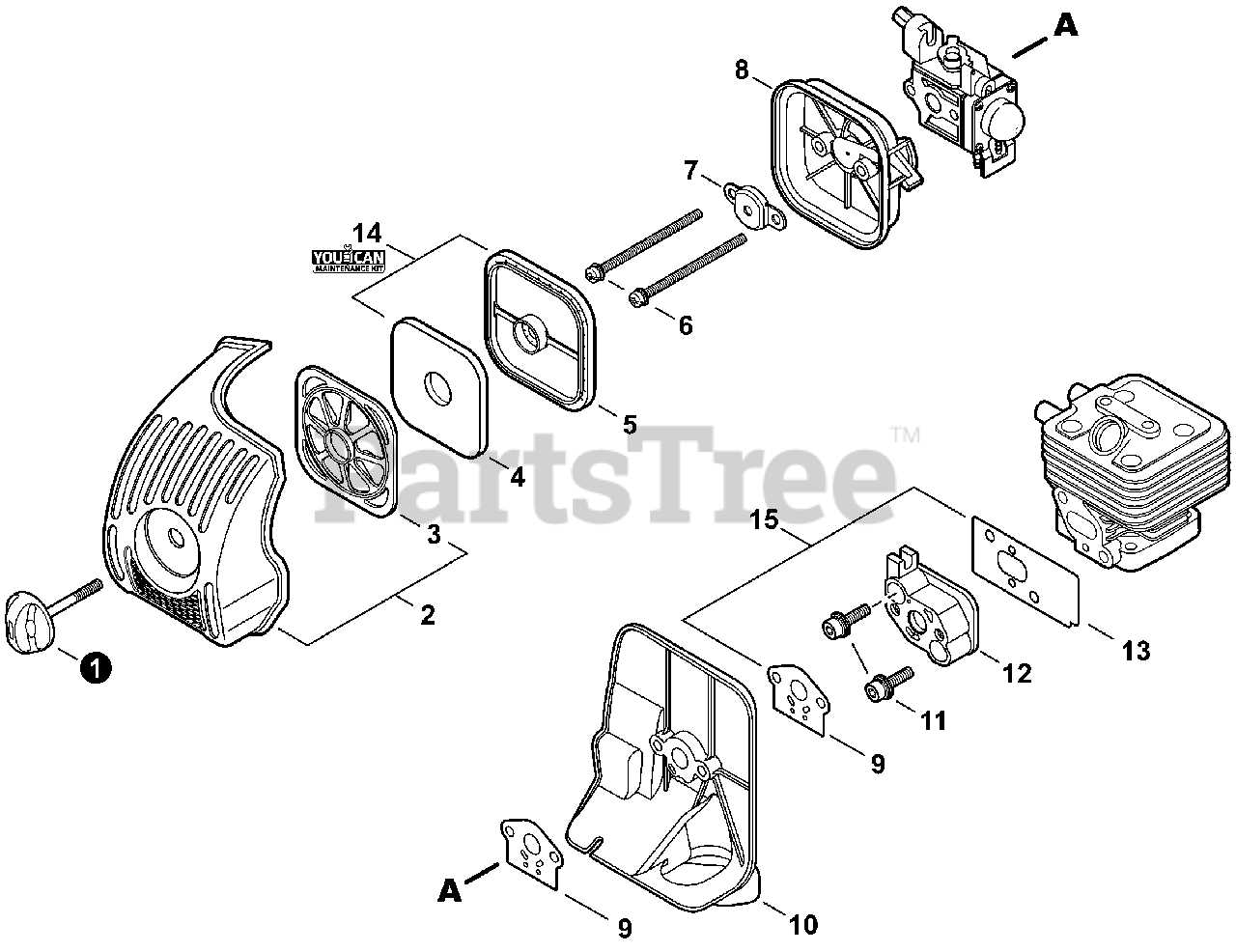 echo string trimmer parts diagram