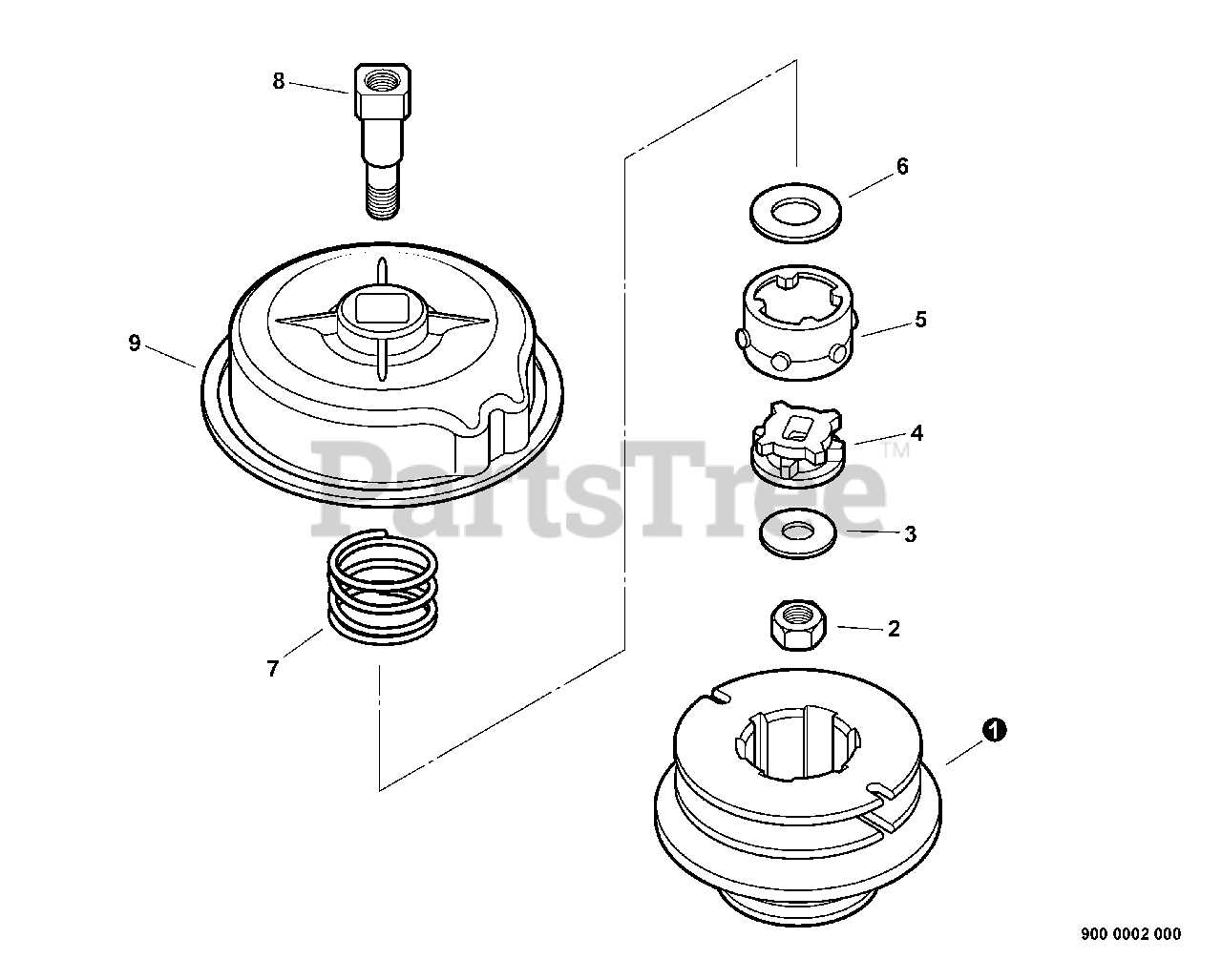 echo string trimmer parts diagram