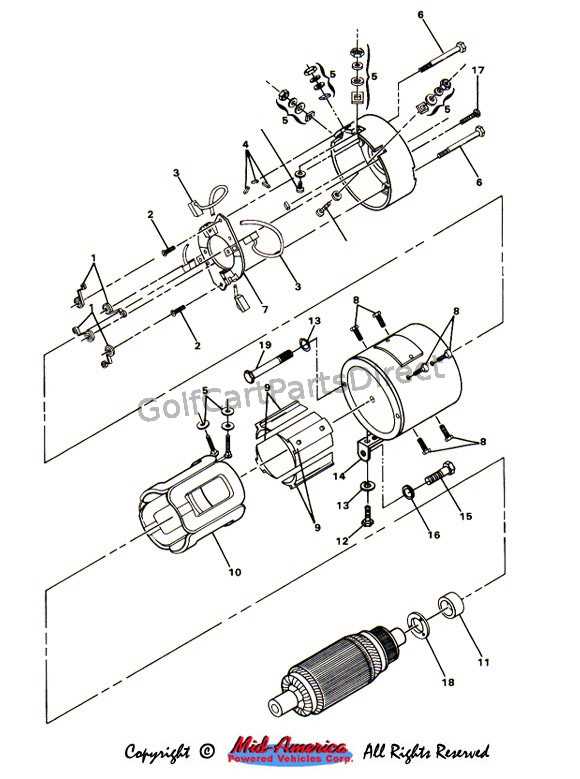 electric motor parts diagram