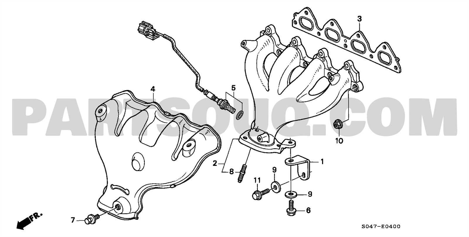 engine bay honda civic engine parts diagram