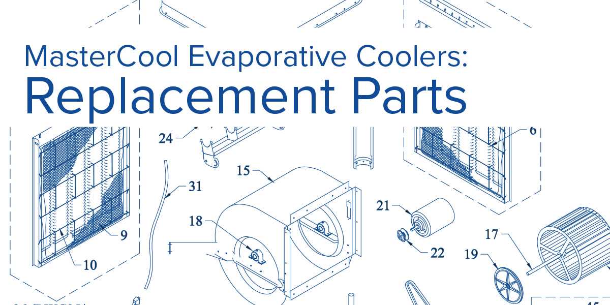 evaporative cooler parts diagram