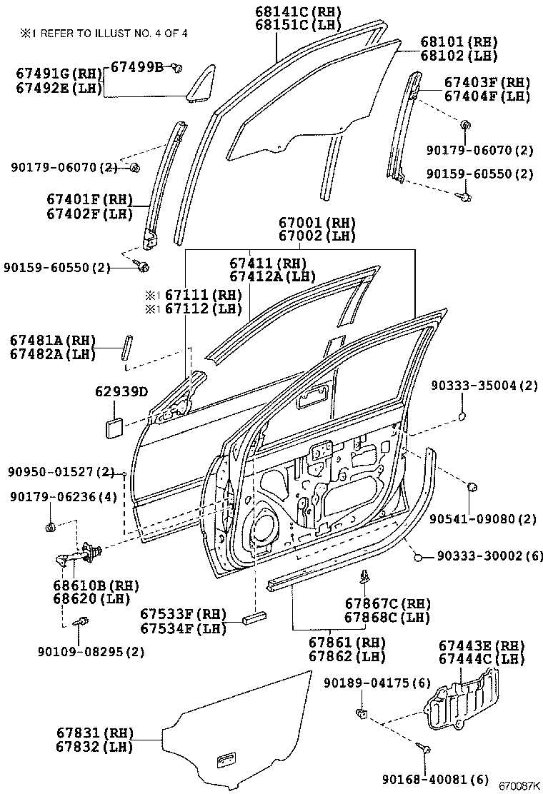 exterior toyota camry body parts diagram