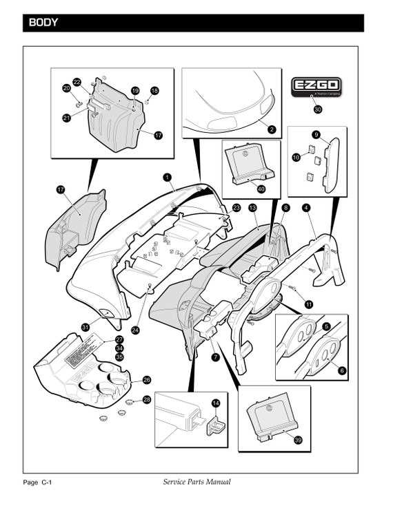 ezgo workhorse parts diagram