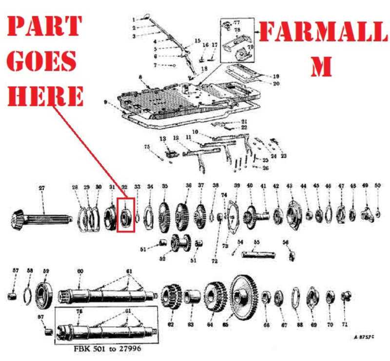 farmall m parts diagram