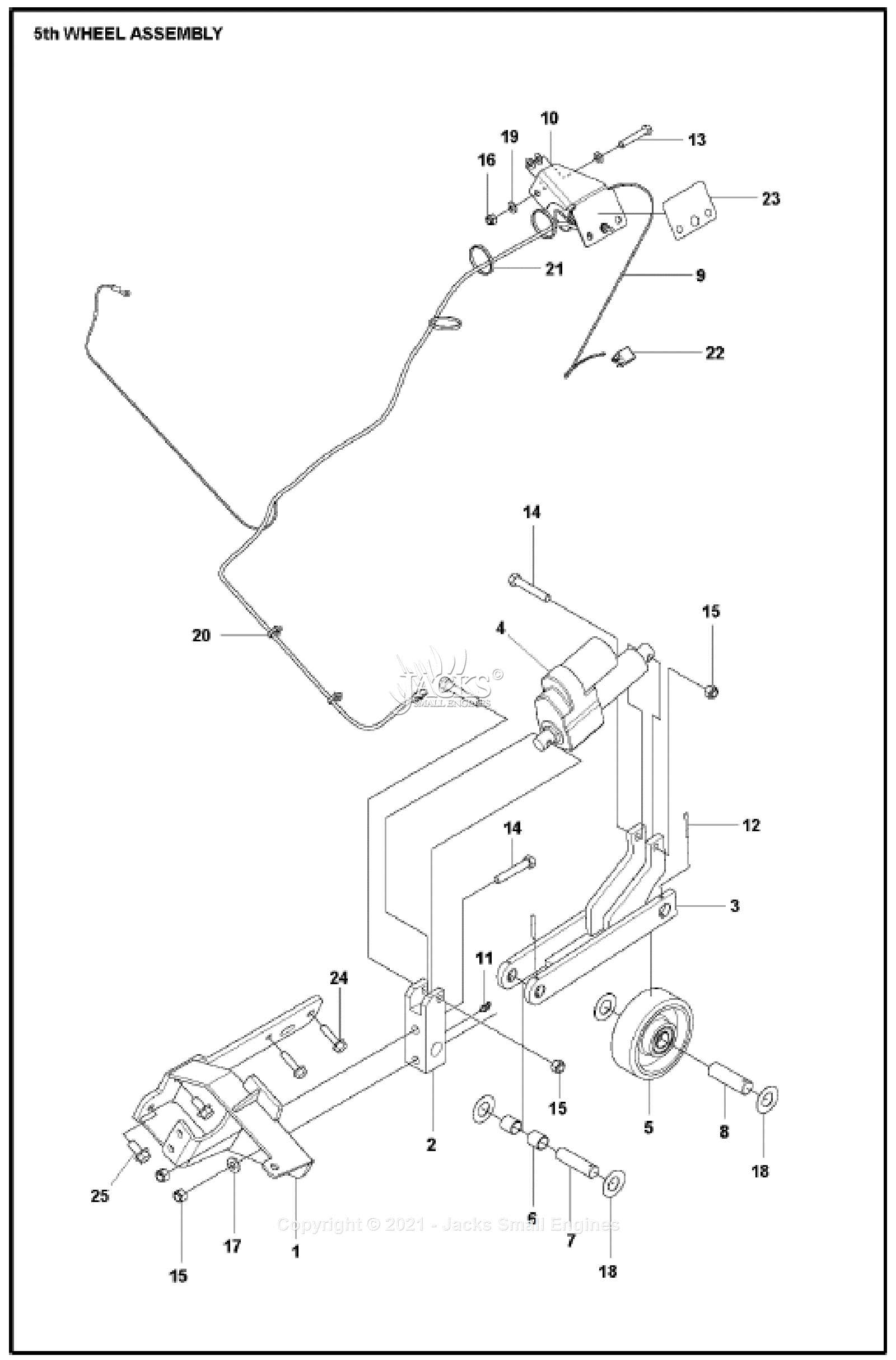 fifth wheel parts diagram