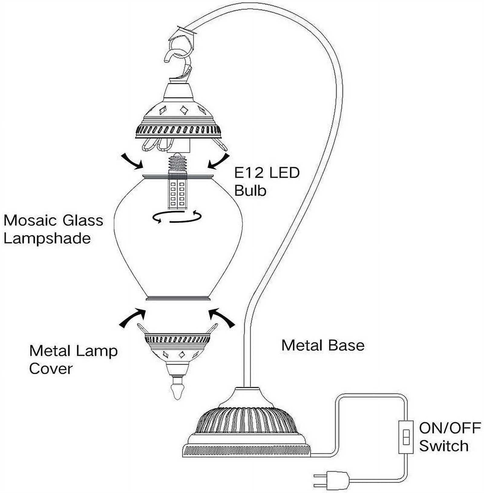 floor lamp parts diagram