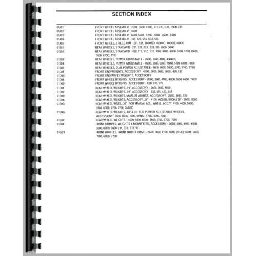 ford 3600 tractor parts diagram