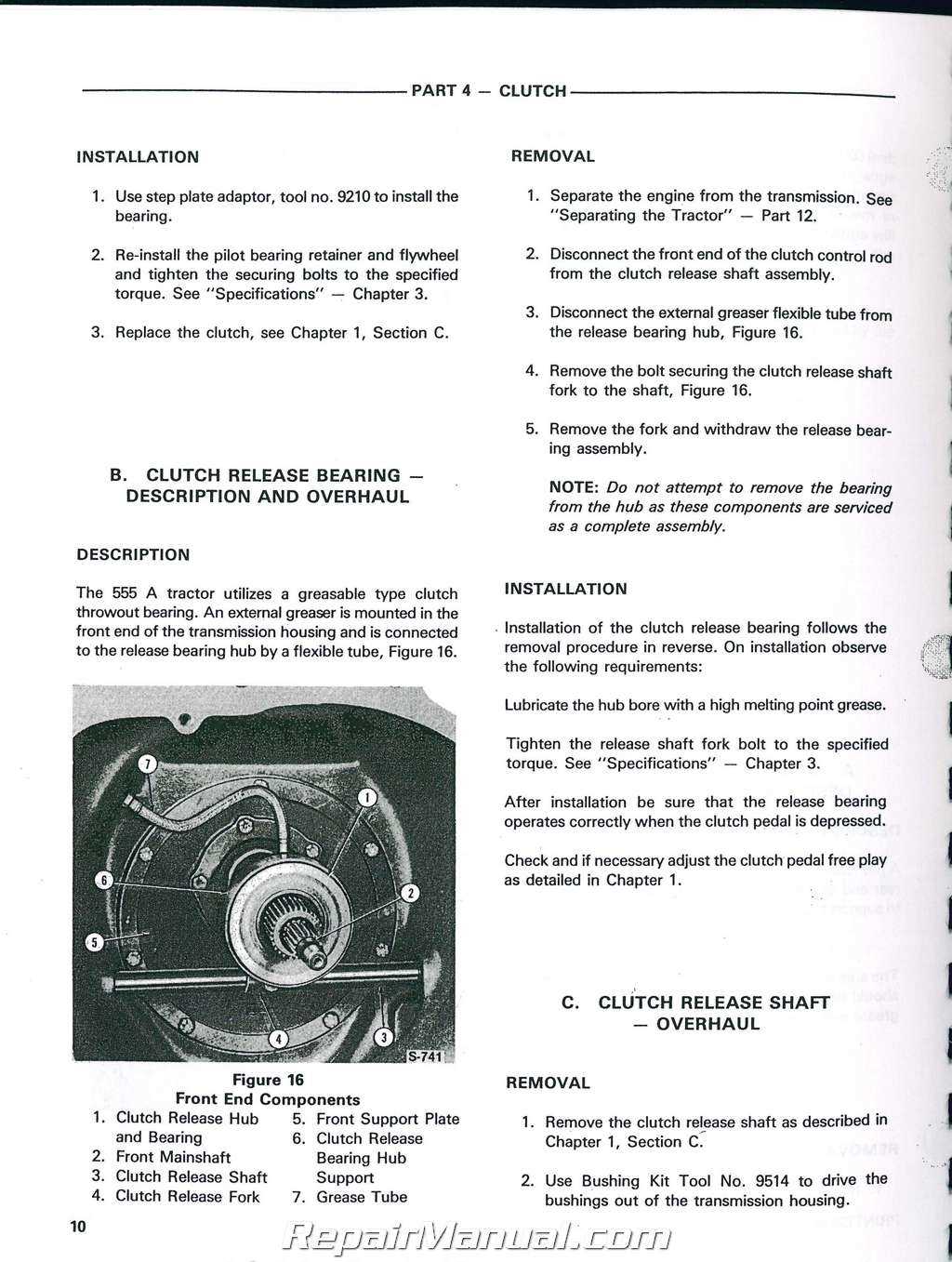 ford 555 backhoe parts diagram