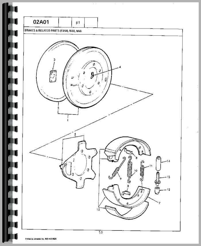 ford 600 tractor parts diagram