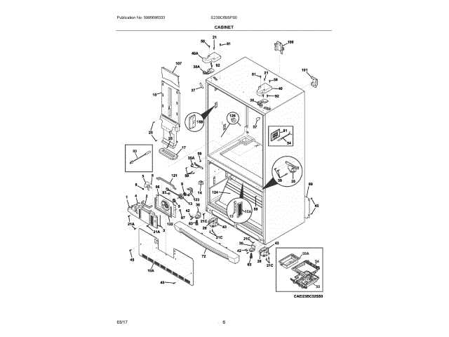 frigidaire gallery refrigerator parts diagram