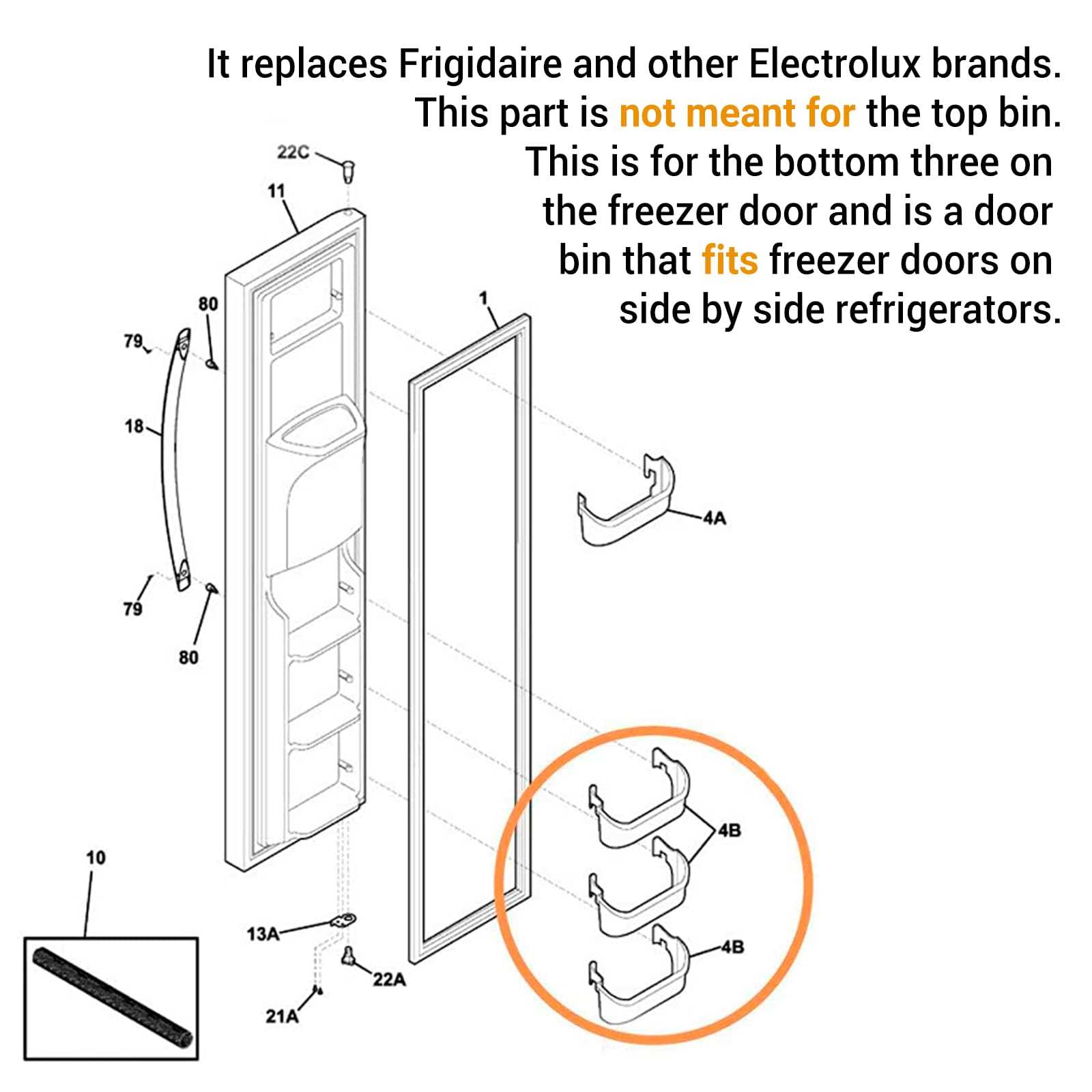 frigidaire gallery refrigerator parts diagram