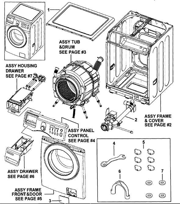 front load washer parts diagram